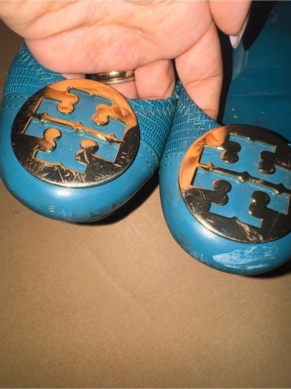 Tory Burch Flats green size 9